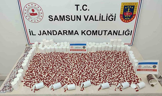 Apartman yöneticisi jandarma tarafından 7 bin uyuşturucu hapla yakalandı