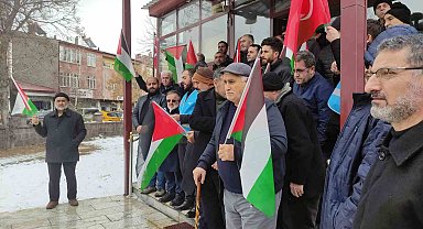 Ardahan'da cuma çıkışı Filistin'e destek açıklaması