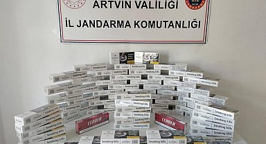 Artvin'de jandarmadan kaçakçılığa darbe