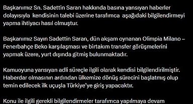 Avukat Ali Alper Alpoğlu'ndan Başkan Saran açıklaması