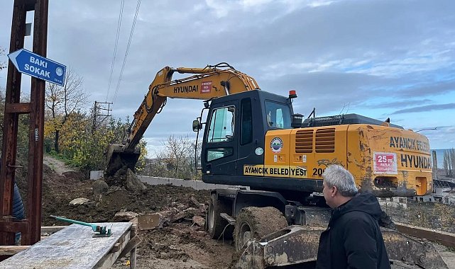 Ayancık'ta altyapı ve üstyapı çalışmaları hız kazandı