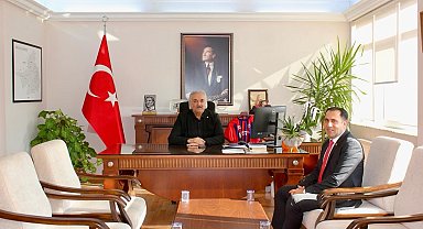 Aydın Aile ve Sosyal Hizmetler İl Müdürü Türkoğlu, Kaymakam Akça ile bir araya geldi