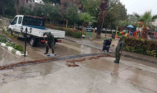 Aydın Büyükşehir'den sağanak mesaisi