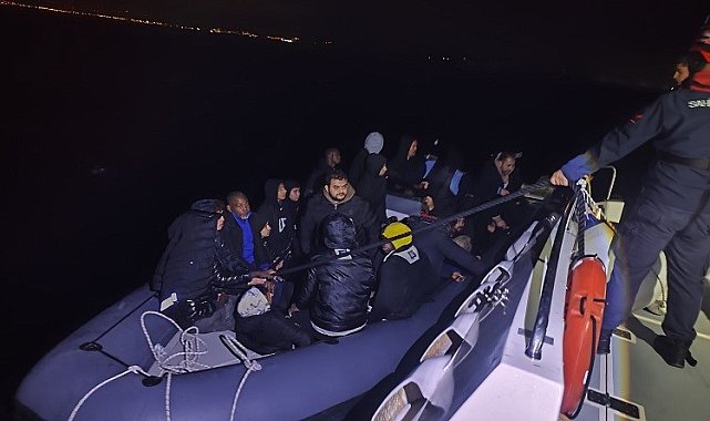 Aydın'da 31 düzensiz göçmen kurtarıldı