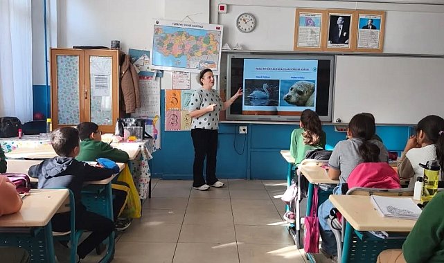 Aydın'da öğrenciler yaban hayatı ve doğayı yakından tanıyor
