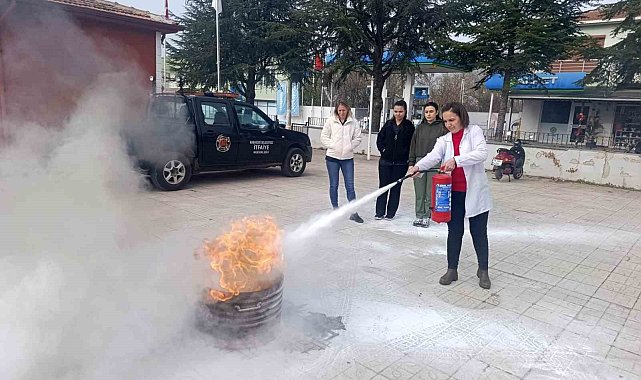 Babaeski'de aile sağlık merkezlerinde yangın eğitimi verildi