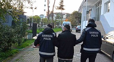 Bafra'da 15 yıl hapis cezası bulunan firari yakalandı