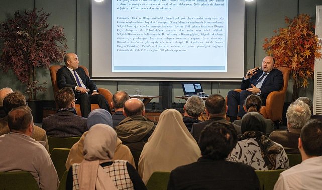 Başiskele'deki kültür söyleşisinde Çobankale kazıları anlatıldı