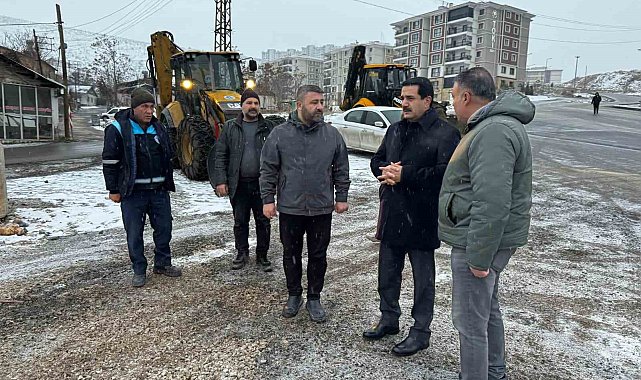 Battalgazi'de Başkan Taşkın ekiplerle birlikte sahada