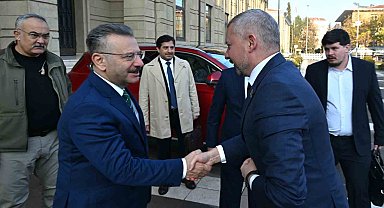 Belarus'un Ankara Büyükelçisi Glaz, Eskişehir Valisi Aksoy'u ziyaret etti