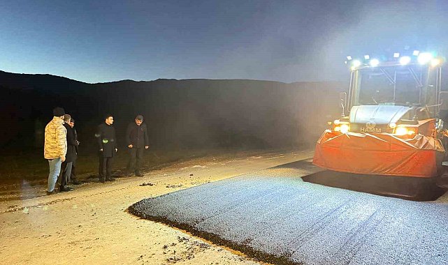 Bilecik köy yollarında asfalt mesaisi