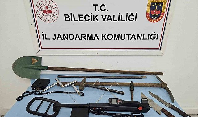 Bilecik'te define avcıları suçüstü yakalandı