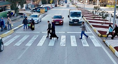 Bilecik'te drone denetiminde 13 araç sürücüsüne ceza