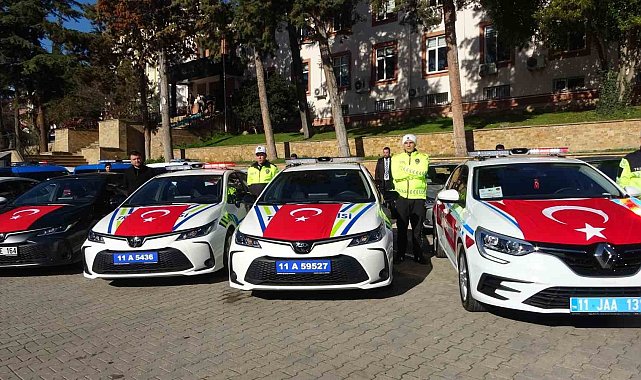 Bilecik'te emniyet ve jandarmanın araç filosu güçlendi: 67 araç hizmette alındı