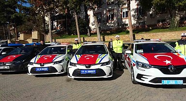 Bilecik'te emniyet ve jandarmanın araç filosu güçlendi: 67 araç hizmette alındı