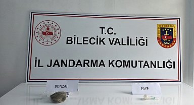 Bilecik'te jandarmanın şüphe üzerine durdurduğu araçtan uyuşturucu çıktı