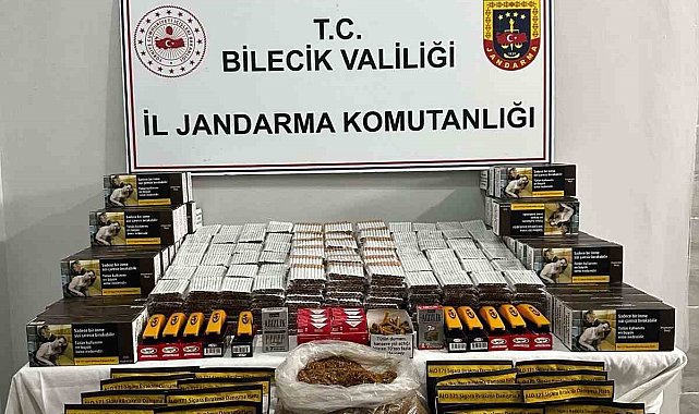 Bilecik'te kaçak makaron operasyonu