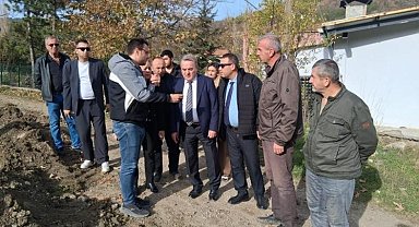 Bilecik'te Muratdere Köyü içmesuyu hattı incelendi