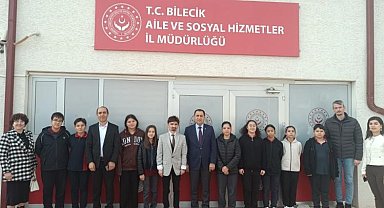 Bilecik'te öğrenciler sosyal hizmetleri yerinde inceledi