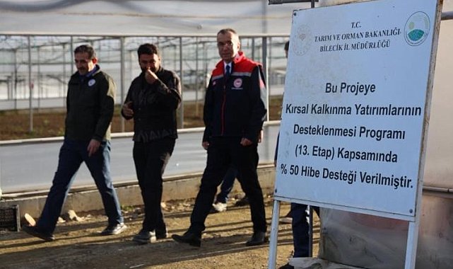 Bilecik'te yüzde 50 hibeli modern sera üretime katkı sağlıyor