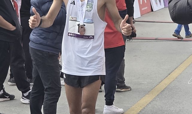 Bingöllü milli atlet maratonda birinci oldu