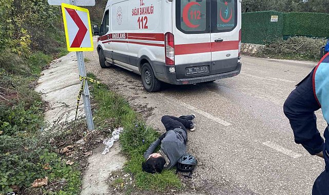 Bisikletli sürücü faciadan böyle döndü...Yaralı kurtuldu