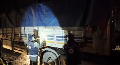 Bitlis'te tır dorsesinde 31 göçmen yakalandı