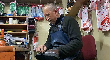 Bolu'da 35 yıllık ustadan kışlık ayakkabı tüyosu