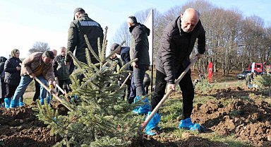 Bolu'da otel faciasında yaşamını yitiren 78 kişi için hatıra ormanı
