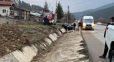 Bolu'da trafik kazası: 2 yaralı