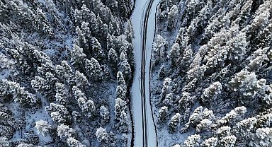 Bolu'nun yüksekleri beyaza büründü