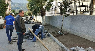 Bozdoğan Belediyesi, okullarda çevre düzenlemelerini sürdürüyor