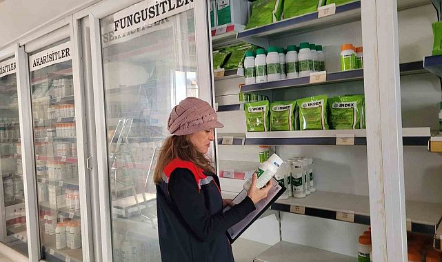 Buharkent'te bitki koruma ve gübre bayilerine denetim