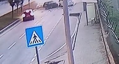 Burdur'daki feci kazanın güvenlik kamerası ortaya çıktı