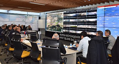 Bursa Büyükşehir'den kış tatbikatı