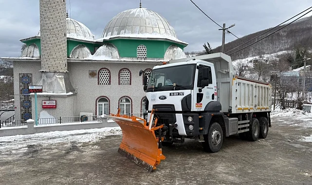 Bursa Nilüfer'de kar mesaisi