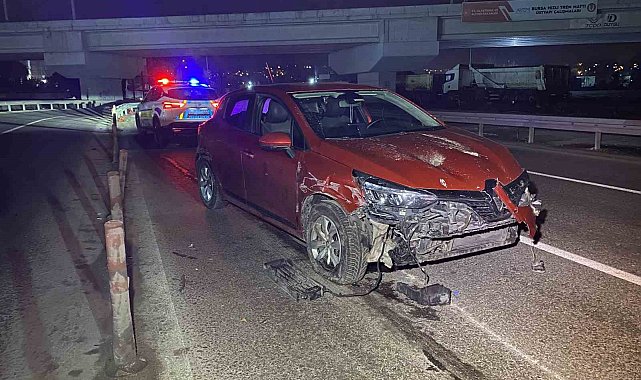 Bursa'da alkollü sürücü kazaya neden oldu: Karşı şeride geçen araçta 1 kişi ağır yaralandı