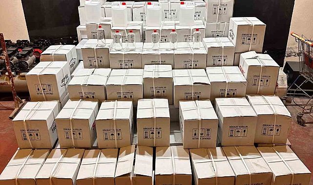 Bursa'da bin 200 litre etil alkol ele geçirildi