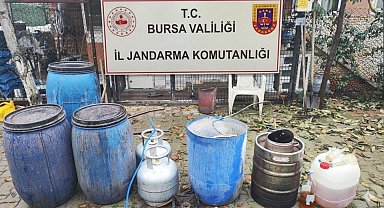 Bursa'da jandarmadan yılbaşı öncesi kaçak içkiye darbe