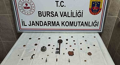 Bursa'da "Anadolu Mirası Operasyonu": 42 tarihi eser ele geçirildi