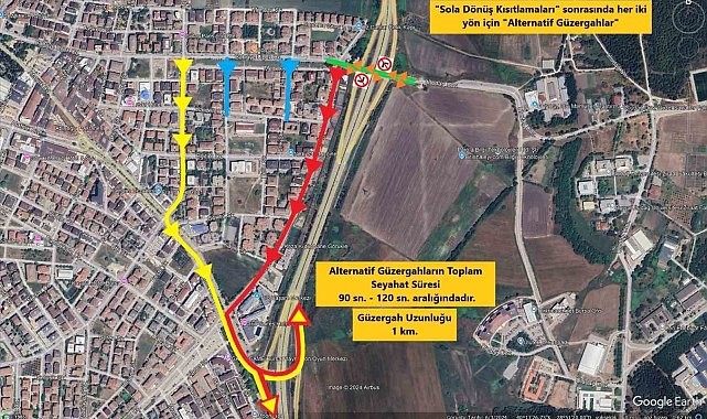 Bursa'da trafik düzenlemesi