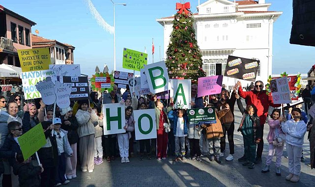 Bursa'nın Mudanya ilçesinde H.O.B.A. projesi kapsamında anlamlı yürüyüş
