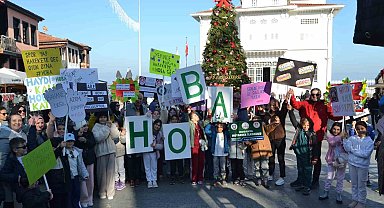 Bursa'nın Mudanya ilçesinde H.O.B.A. projesi kapsamında anlamlı yürüyüş