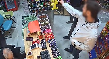 Çakmak hırsızı kameraya yakalandı