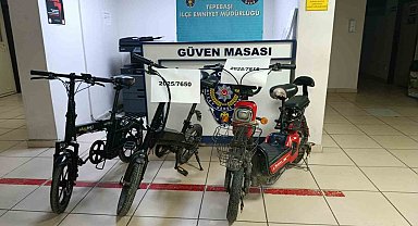 Çalınan bisikletler polis tarafından bulundu