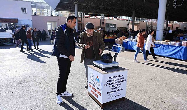 Çameli Belediyesinden 'güvenli terazi' uygulaması