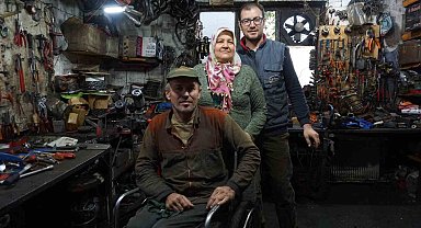 Çatıdan düşüp yüzde 94 engelli kaldı sıfırdan öğrendiği ikinci meslekle hayata tutundu