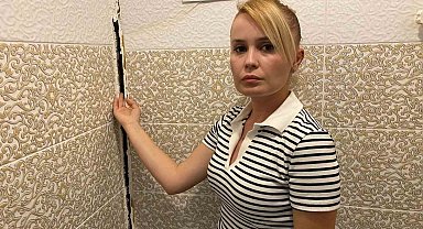 Çatlaklar oluşan evde diken üstünde hayat