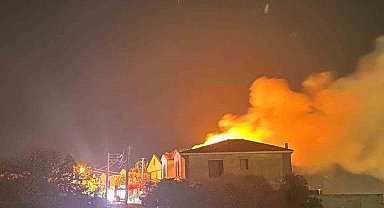 Çeşme'de villa yangını