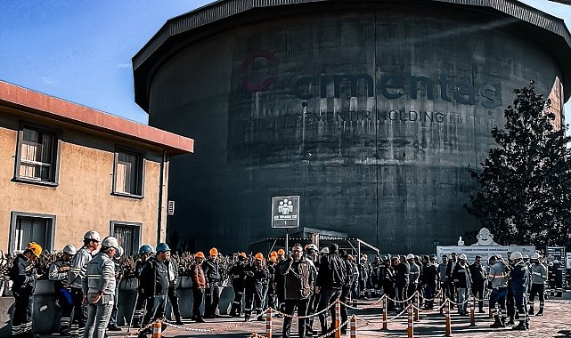 Çimento fabrikasında yangın tatbikatı